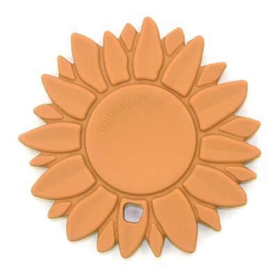 Sunflower silicone teether - Gingerbread