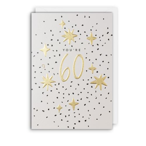 You're 60 Birthday Age Card