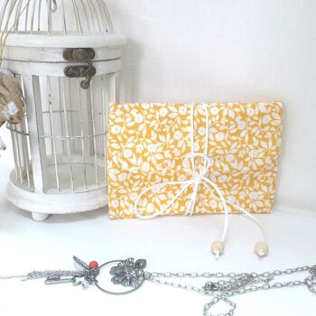 Pochette à bijoux Hanaé jaune 1