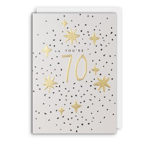 You're 70 Birthday Age Card