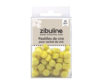 Pastilles de cire à cacheter - Jaune vif nacré 2