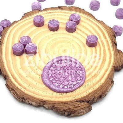 Sealing wax pellets - Pearly lilac