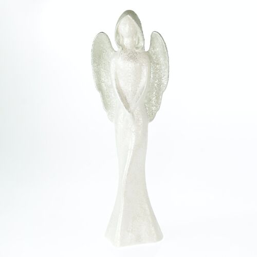 Keramik-Engel zum Stellen, 14 x 20 x 60 cm, grün/weiß, 791635