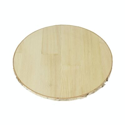 Disco decorativo in legno rotondo da posare, 30 x 30 x 1 cm, colore naturale, 786259