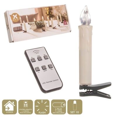 S/10 BATTERY-POWERED LED CANDLE WARM AUTUMN CL114745