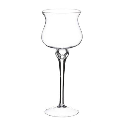 TRANSPARENT CRYSTAL CANDLE HOLDER CUP AUTUMN CL121347