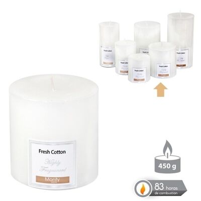 AUTUMN WHITE SCENTED CYLINDRICAL CANDLE CL131004