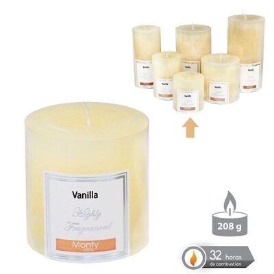 SCENTED CYLINDRICAL CANDLE AUTUMN CREAM CL131012