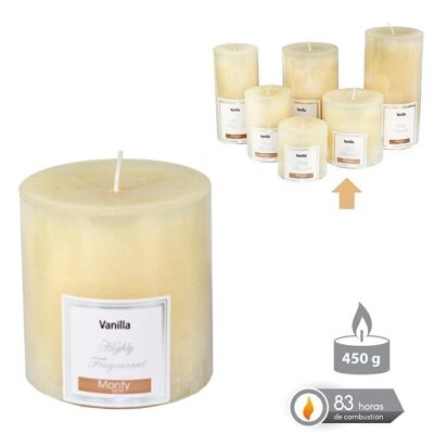SCENTED CYLINDRICAL CANDLE AUTUMN CREAM CL131015