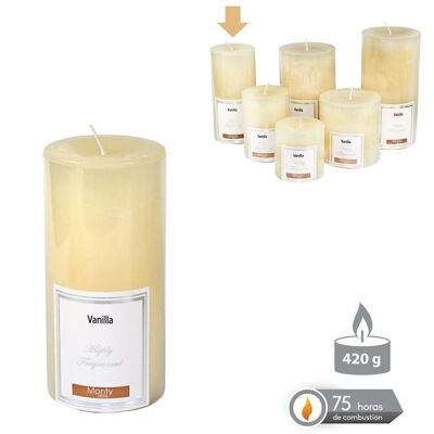 AUTUMN CREAM SCENTED CYLINDRICAL CANDLE CL131014