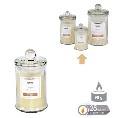 AUTUMN CREAM SCENTED GLASS JAR CANDLE CL131020