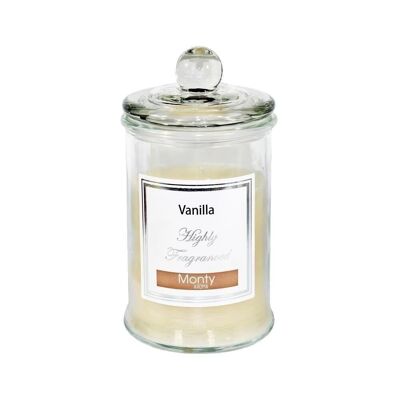AUTUMN CREAM SCENTED GLASS JAR CANDLE CL131022