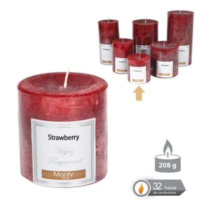 AUTUMN RED SCENTED CYLINDRICAL CANDLE CL131023