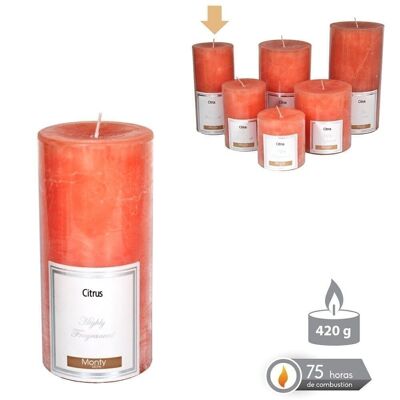 BOUGIE CYLINDRIQUE PARFUMÉE ORANGE AUTOMNE CL131036