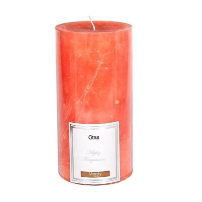 AUTUMN ORANGE SCENTED CYLINDRICAL CANDLE CL131039