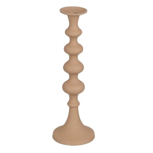 PORTAVELAS BEIGE ALUMINIO DECORACIÓN OTOÑO CL607521