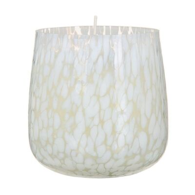 WHITE CRYSTAL CANDLE AUTUMN DECORATION CL607565