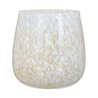 WHITE CRYSTAL CANDLE AUTUMN DECORATION CL607566