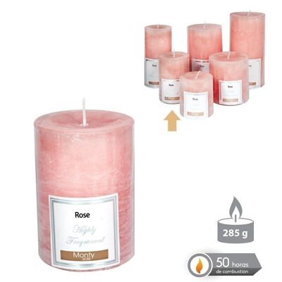 AUTUMN PINK SCENTED CYLINDRICAL CANDLE CL131046