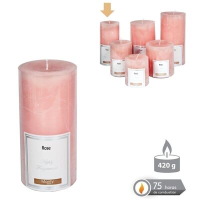 AUTUMN PINK SCENTED CYLINDRICAL CANDLE CL131047