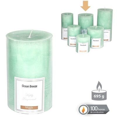 AUTUMN TURQUOISE SCENTED CYLINDRICAL CANDLE CL131060