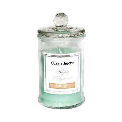 BOUGIE EN VERRE PARFUMÉE AUTOMNE TURQUOISE CL131066