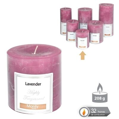 AUTUMN MAUVE SCENTED CYLINDRICAL CANDLE CL131067