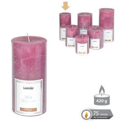 AUTUMN MAUVE SCENTED CYLINDRICAL CANDLE CL131069
