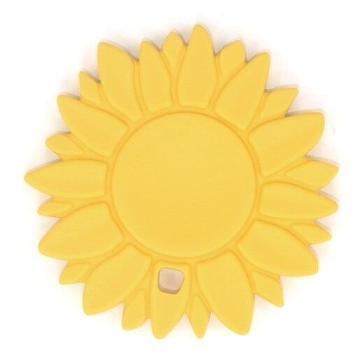 Sunflower silicone teether - Lemon