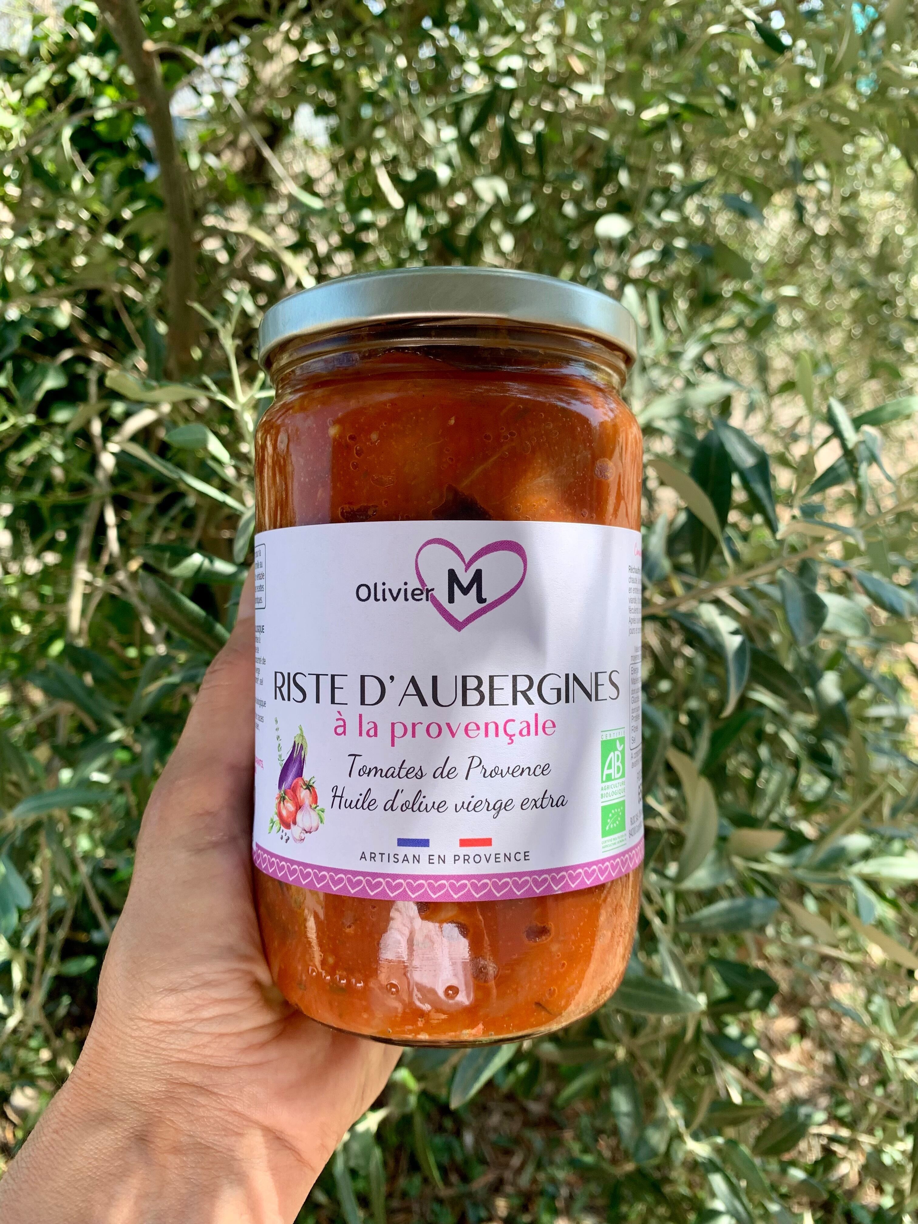 Bio-Auberginen-Tomaten-Eintopf – Handwerklich hergestellt in der Provence – 650 g