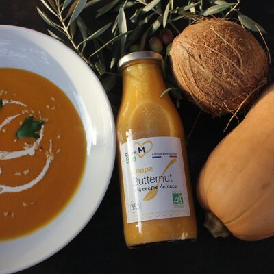 Organic butternut coconut artisanal soup 48cl