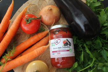 Sauce tomate aubergine bio - tomates de Provence 350 gr 1