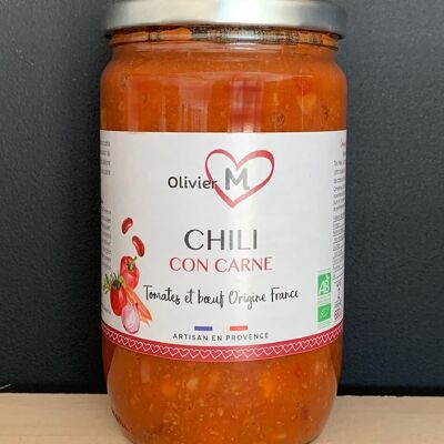 Chili con carne artigianale biologico 680g (manzo Francia)