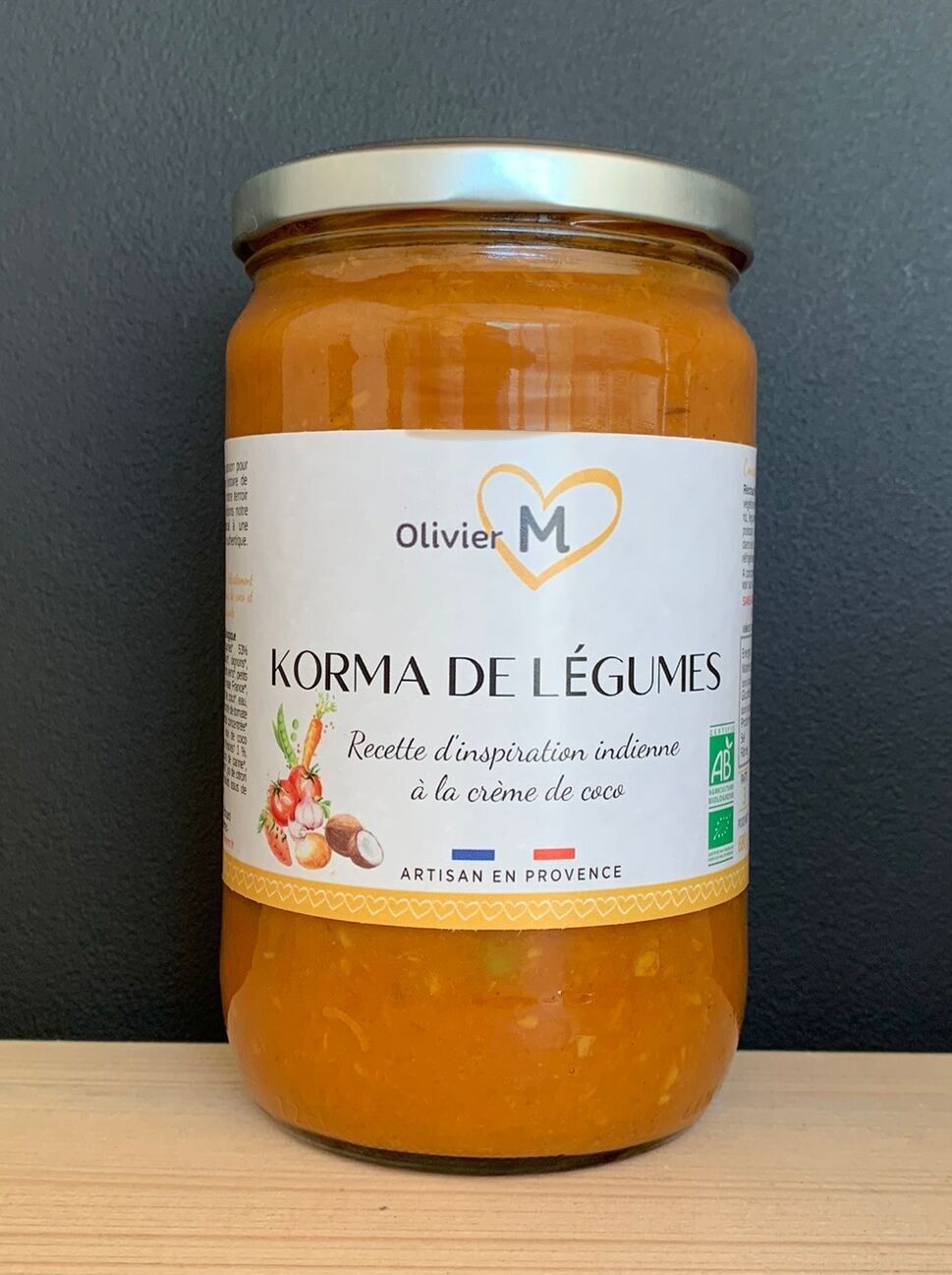 Bio-Korma-Sauce mit indischen Aromen – 650 g