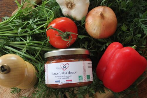 Sauce salsa artisanale bio 100% naturelle 250g