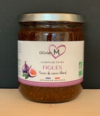 Confiture extra figues violettes bio sucre de canne - 500 gr 1
