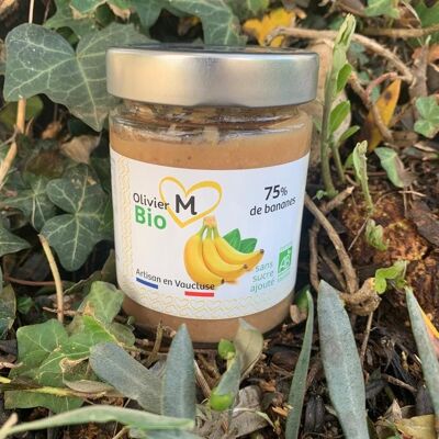 Confiture banane 100% issue de fruits bio - 250 gr