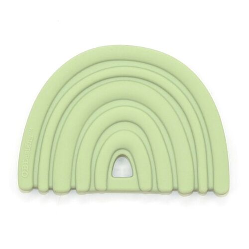 Anneau de dentition silicone arc-en-ciel - Sauge