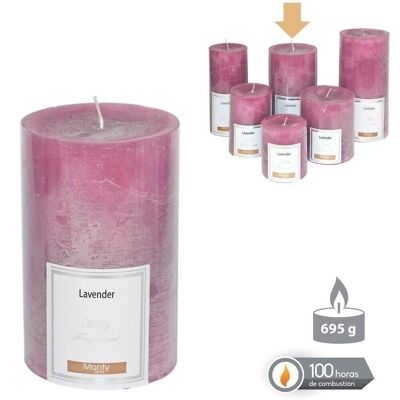 BOUGIE CYLINDRIQUE PARFUMÉE AUTOMNE MAUVE CL131071