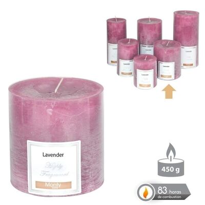 AUTUMN MAUVE SCENTED CYLINDRICAL CANDLE CL131070