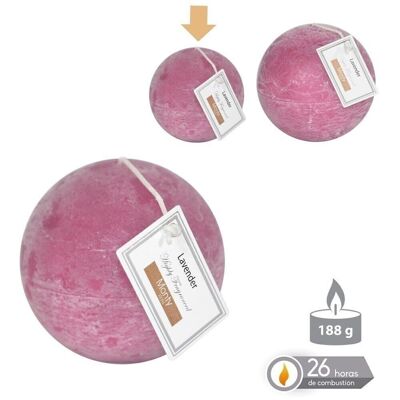 AUTUMN MAUVE SCENTED BALL CANDLE CL131073