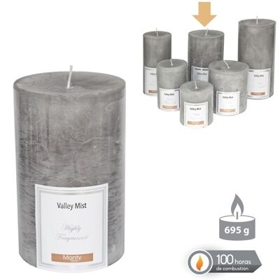 VELA CILÍNDRICA PERFUMADA GRIS OTOÑO CL131082