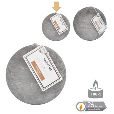 AUTUMN GRAY SCENTED BALL CANDLE CL131084