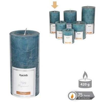AUTUMN BLUE SCENTED CYLINDRICAL CANDLE CL131091