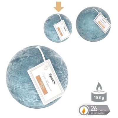 AUTUMN BLUE SCENTED BALL CANDLE CL131095