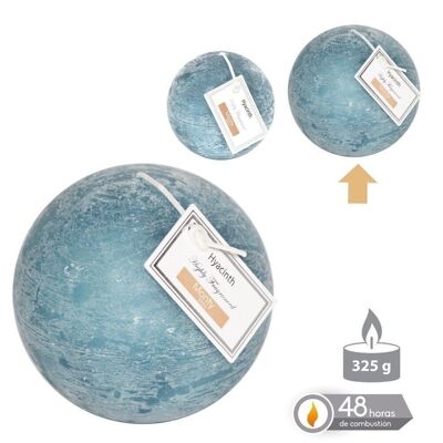 AUTUMN BLUE SCENTED BALL CANDLE CL131096