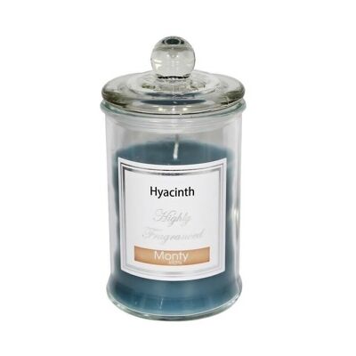 AUTUMN BLUE SCENTED GLASS JAR CANDLE CL131099