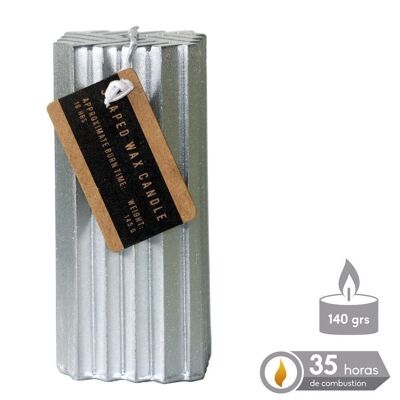 AUTUMN CHRISTMAS SILVER CANDLE CL701119