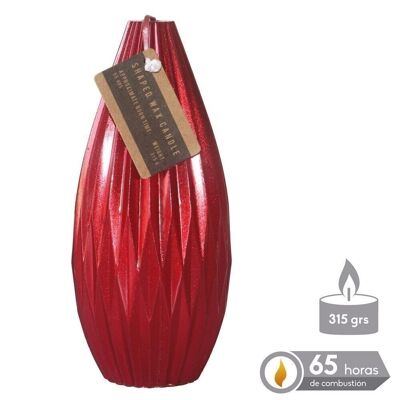 METALLIC RED TEAR CANDLE CHRISTMAS AUTUMN CL701126