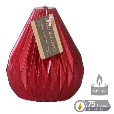 METALLIC RED TEAR CANDLE CHRISTMAS AUTUMN CL701127